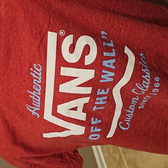 Vans Off The Wall T-shirt Large red - Picture 2 of 4